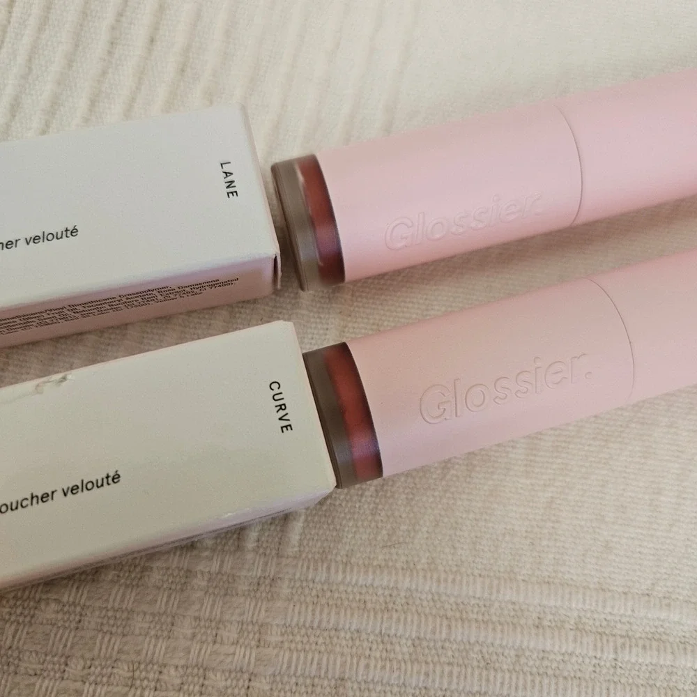 NEW Glossier G Suit Soft Touch Lip‎ Creme Lipstick Gloss LANE & CURVE